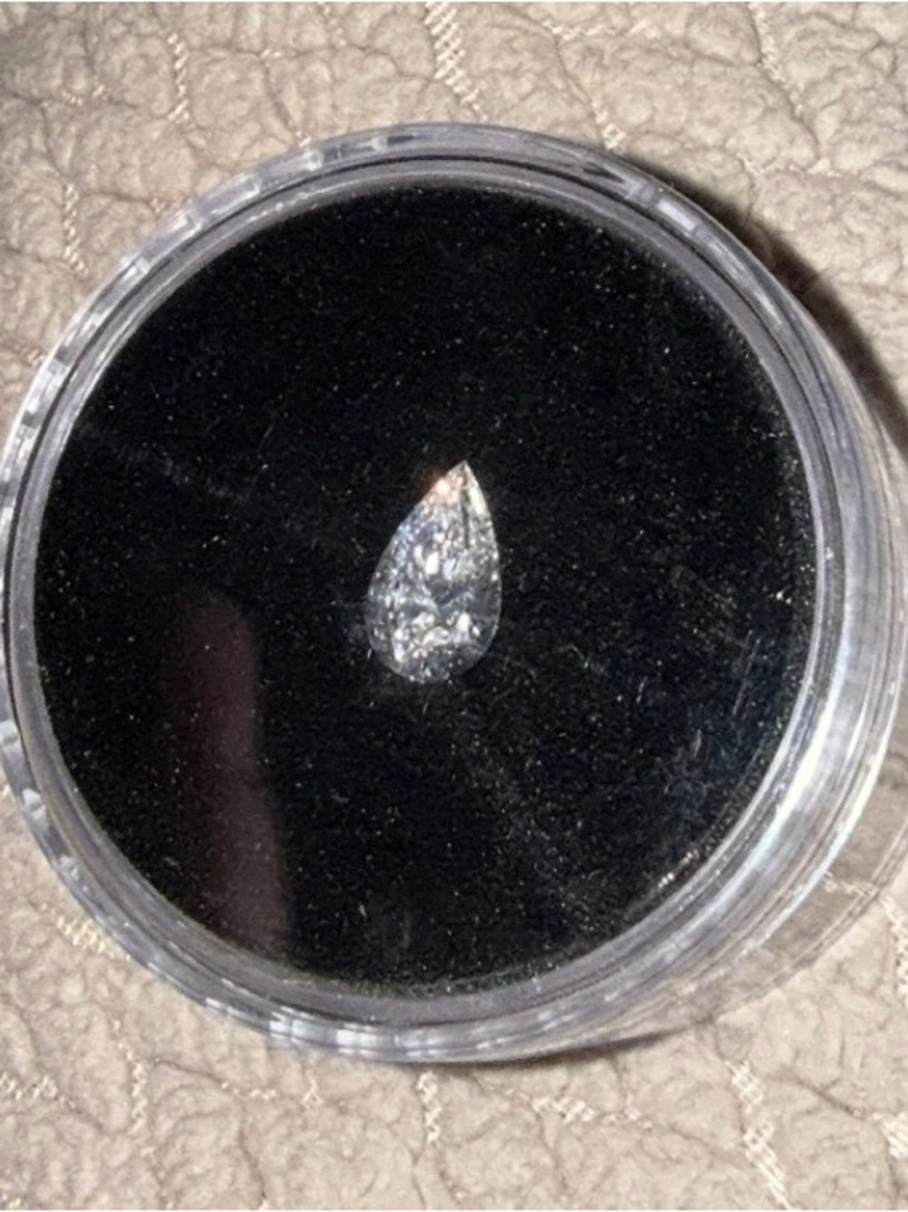 3.02 Carat Brilliant Pear Cut Diamond